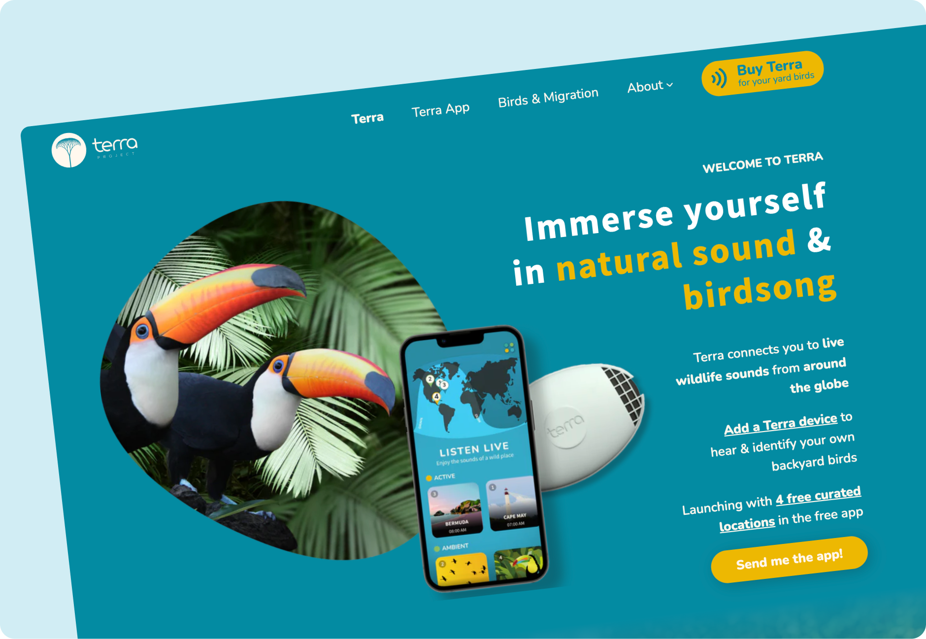 Terra Listens Conversion Website